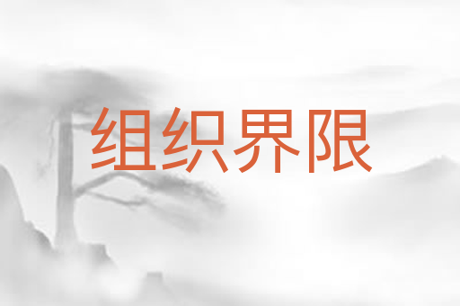 组织界限
