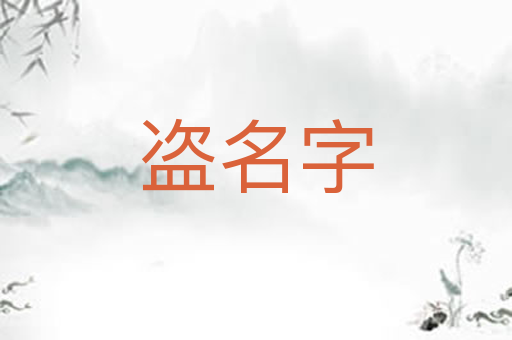 盗名字