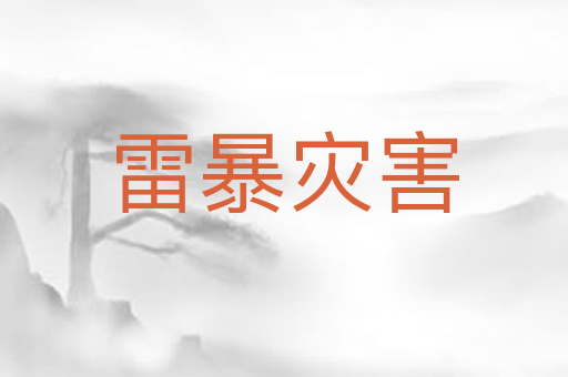 雷暴灾害
