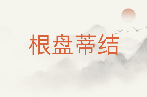 根盘蒂结