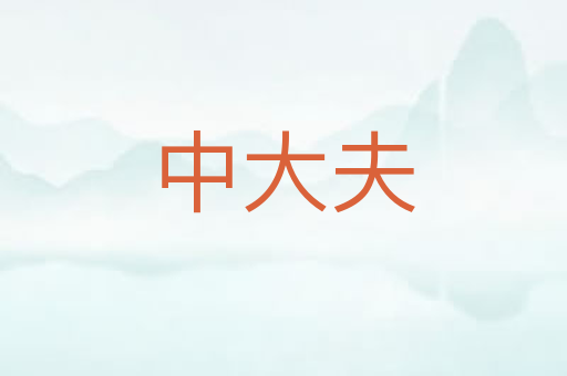 中大夫