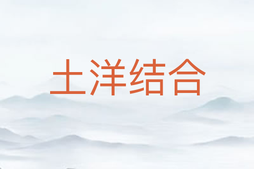 土洋结合