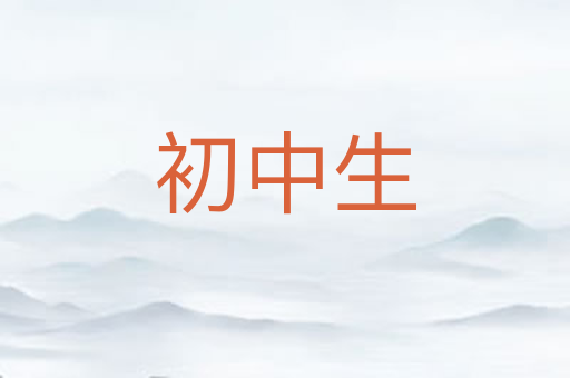 初中生