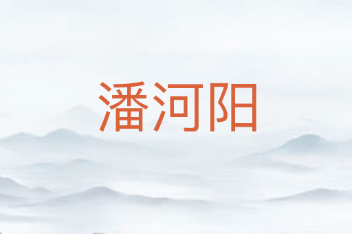 潘河阳