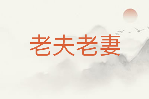 老夫老妻