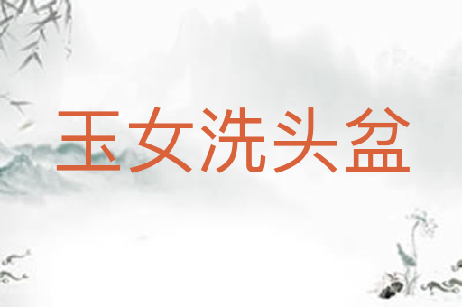 玉女洗头盆