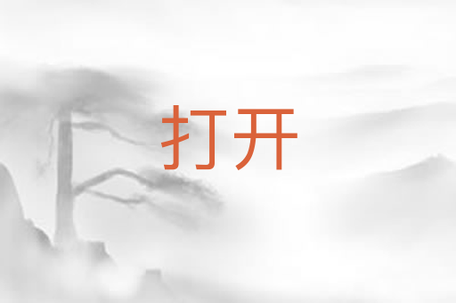 打开