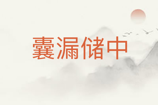 囊漏储中
