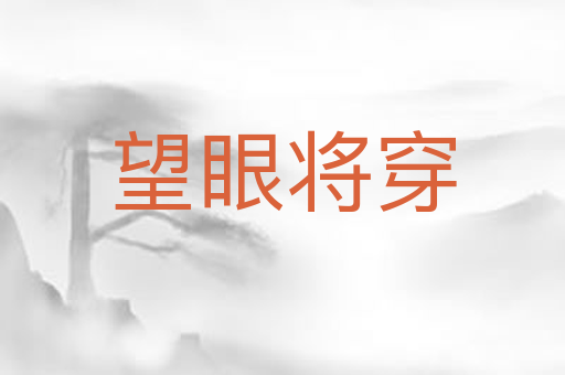 望眼将穿