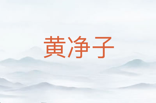 黄净子