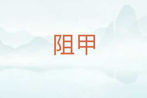 阻甲