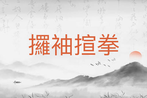 攞袖揎拳