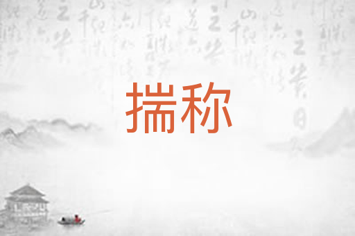 揣称