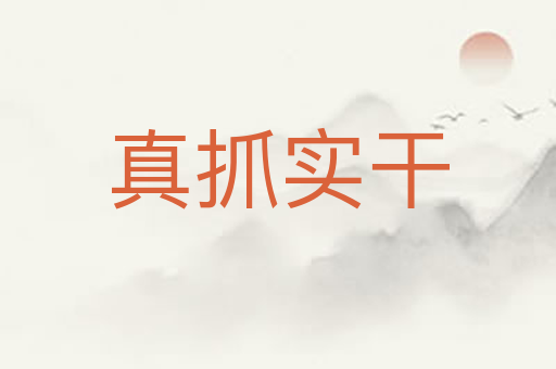 真抓实干