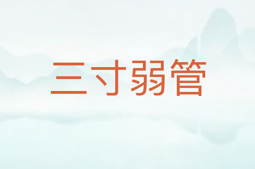 三寸弱管