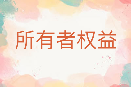 所有者权益