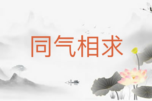 同气相求