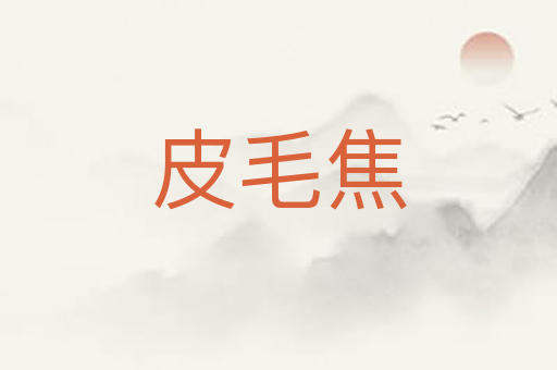 皮毛焦