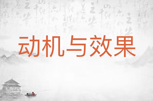 动机与效果