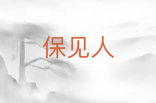 保见人