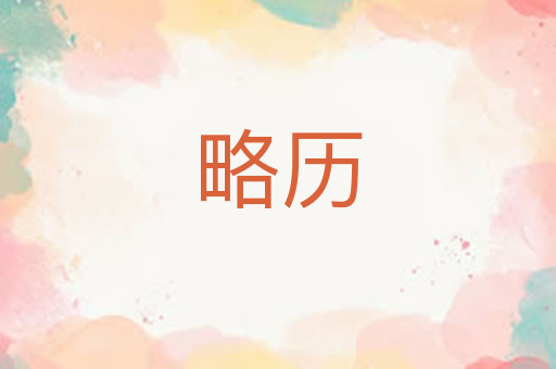 略历
