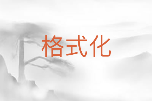 格式化