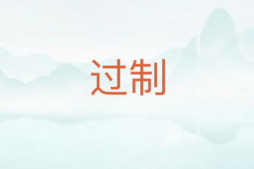 过制