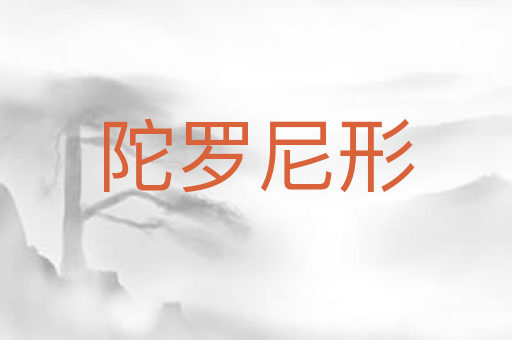 陀罗尼形