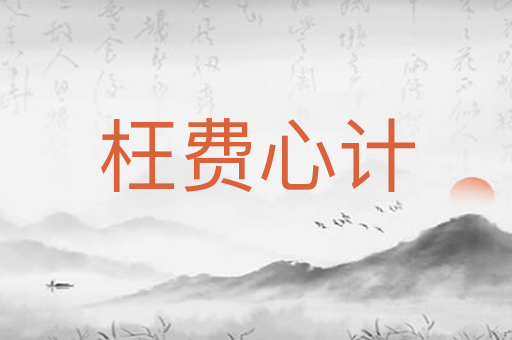 枉费心计