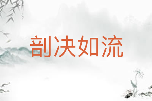 剖决如流