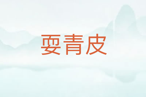 耍青皮