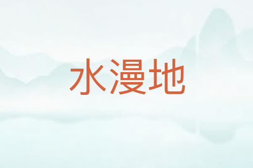 水漫地