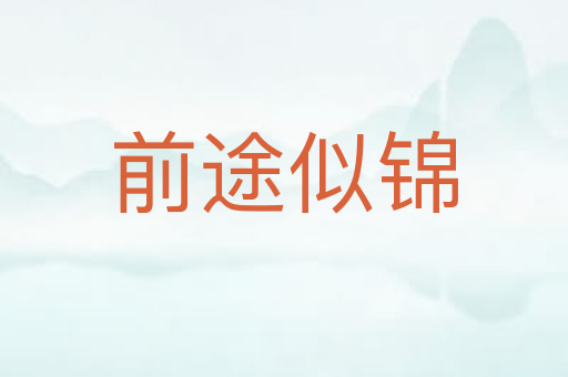 前途似锦