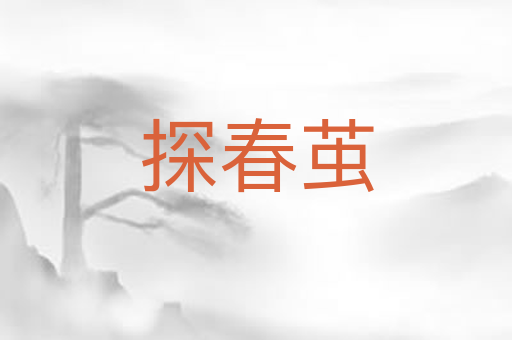 探春茧