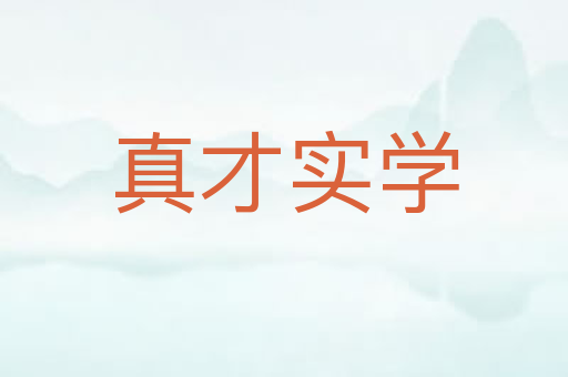 真才实学