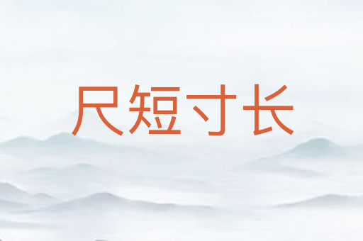 尺短寸长