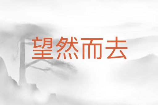 望然而去