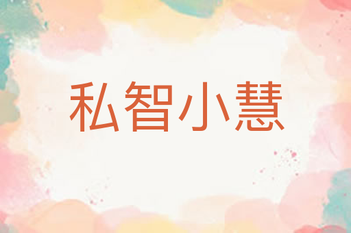 私智小慧
