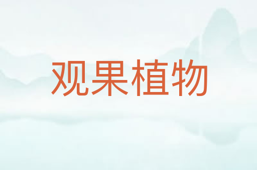 观果植物