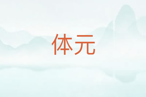 体元