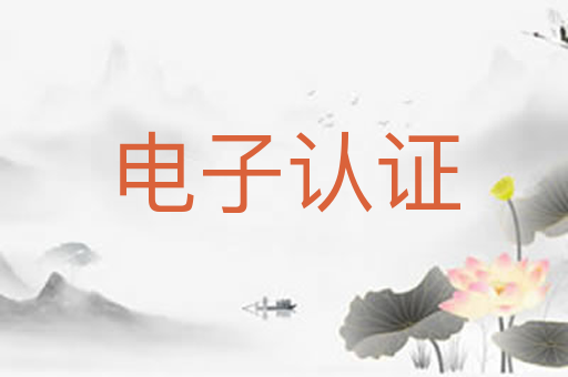 电子认证