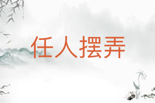 任人摆弄