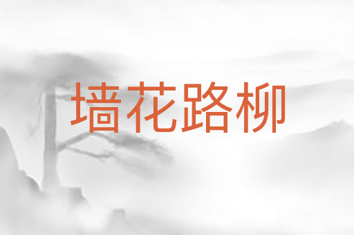墙花路柳