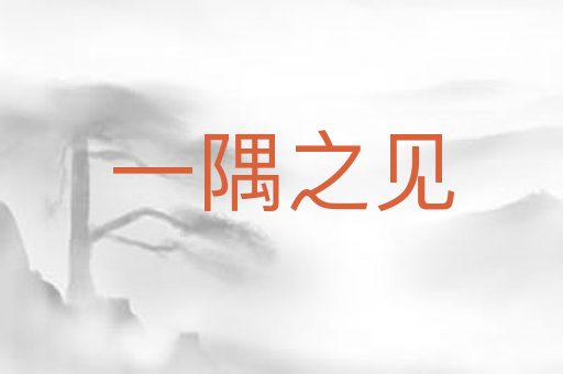 一隅之见