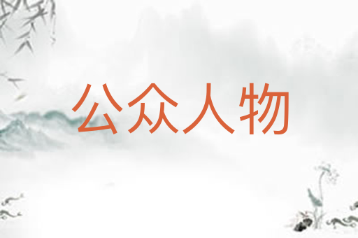 公众人物