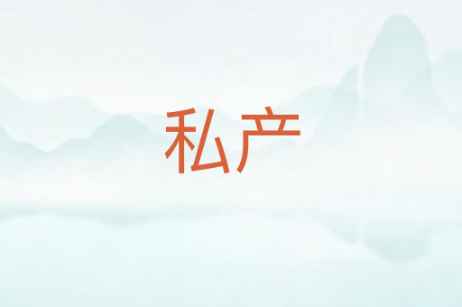 私产