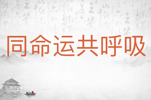 同命运共呼吸