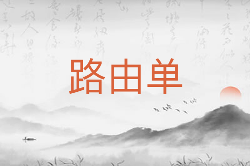 路由单