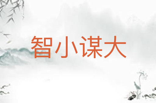 智小谋大