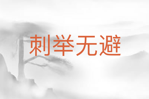 刺举无避